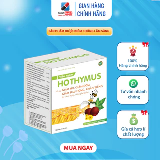 Viên Ngậm Giảm ho, long đờm, sát khuẩn Thymus hoàn toàn từ thảo dược, Gói 5 Viên