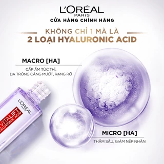 Serum L'OREAL siêu cấp ẩm & giảm nếp nhăn Revitalift Pure Hyaluronic Acid 1.5% 30ml