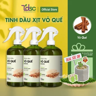 Chai Xịt Tinh Dầu Vỏ Quế Thơm Phòng Đuổi Kiến Nhà Bếp TINHDAUSACHANH 100ml/500ml Mùi Hương Ấm Nồng Tăng Sự Tập Trung