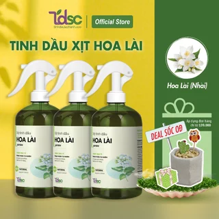 Bình Xịt Thơm Tinh Dầu Hoa Lài TINHDAUSACHANH 100ml/500ml Tinh Dầu Hoa Nhài Thơm Phòng Ngủ Quần Áo Chăn Ga Gối Nệm