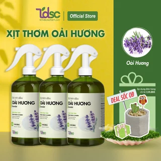 Xịt Thơm Phòng Tinh Dầu Hoa Oải Hương Thơm Lâu Khử Mùi Ẩm Móc TINHDAUSACHANH 100ml/500ml Hương Thơm Ngọt Ngào Tươi Mát