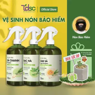 Chai Xịt Thơm Vệ Sinh Khử Mùi Ẩm Móc Nón Bảo Hiểm TINHDAUSACHANH 100ml/500ml Dung Dịch Diệt Khuẩn Nấm Da Đầu