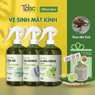 Chai Xịt Vệ Sinh Mắt Kính Chóng Bụi Kháng Khuẩn TINHDAUSACHANH 100ml/500ml Nước Xịt Tinh Dầu Lau Rửa Kính Mắt