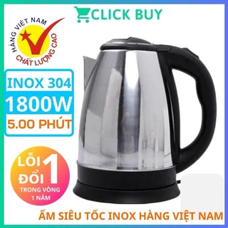 Ấm Siêu Tốc Electric Kettle 1.8L Cao Cấp Sôi Nhanh Tiết Kiệm Điện (giadunghyngyen)