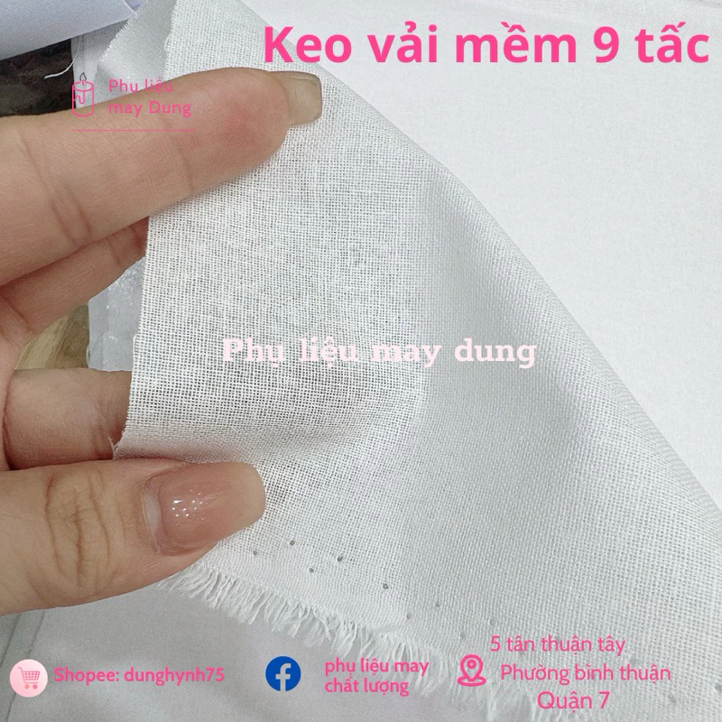 keo vải mềm 9 tấc giá 1 mét