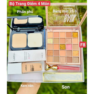 Bộ Trang Điểm/ Bộ Makuep Cơ Bản Các Món Phấn Phủ + Phấn Mắt +Kem Nền + Son