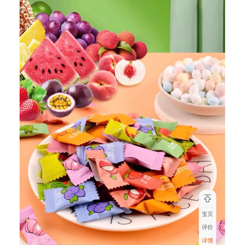 (LOẠI MỚI) 100gam kẹo C trái cây hoa quả mix 12vị