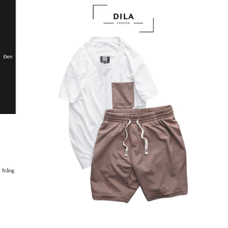 Bộ quần áo nam cao cấp DiLa Men có túi, Thun cotton mịn 100% cotton. Chất mát, thấm mồ hôi tốt, co giãn mềm mịn