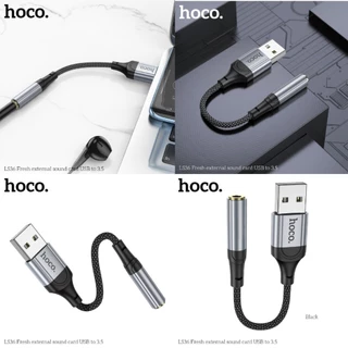 Cáp Âm Thanh USB sang 3.5mm,Jack chuyển Tai Nghe Hoco LS36 Cho PC/Laptop/Macbook