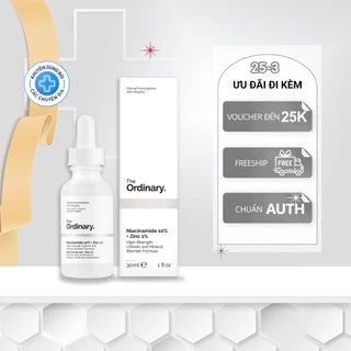 Serum The Ordinary Niacinamide 10% + Zinc 1% 30ml giảm mụn giảm thâm và se khít lỗ chân lông