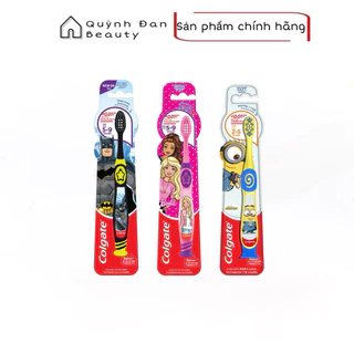 Bàn chải cho bé Colgate lông siêu mềm Spiderman/Batman/Barbie Girl 5 - 9 tuổi/ Minion 2-5 tuổi