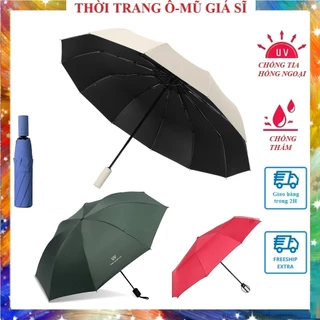 Ô Dù Che Mưa Đi Nắng 12 NAN To Và Chắc Chắn Hơn, Tự động đóng mở gấp gọn 2 chiều thông minh