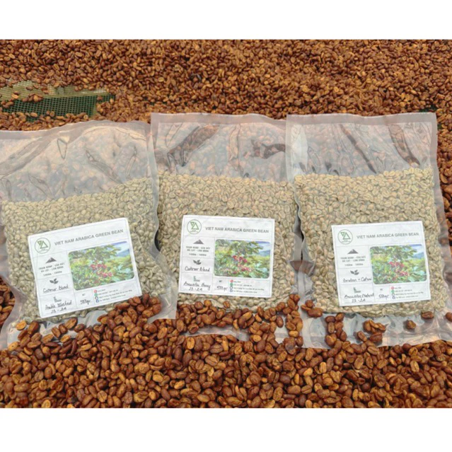 Cà phê nhân xanh Arabica Cầu Đất Đà Lạt | 500-1kg | Đặc sản Đà Lạt