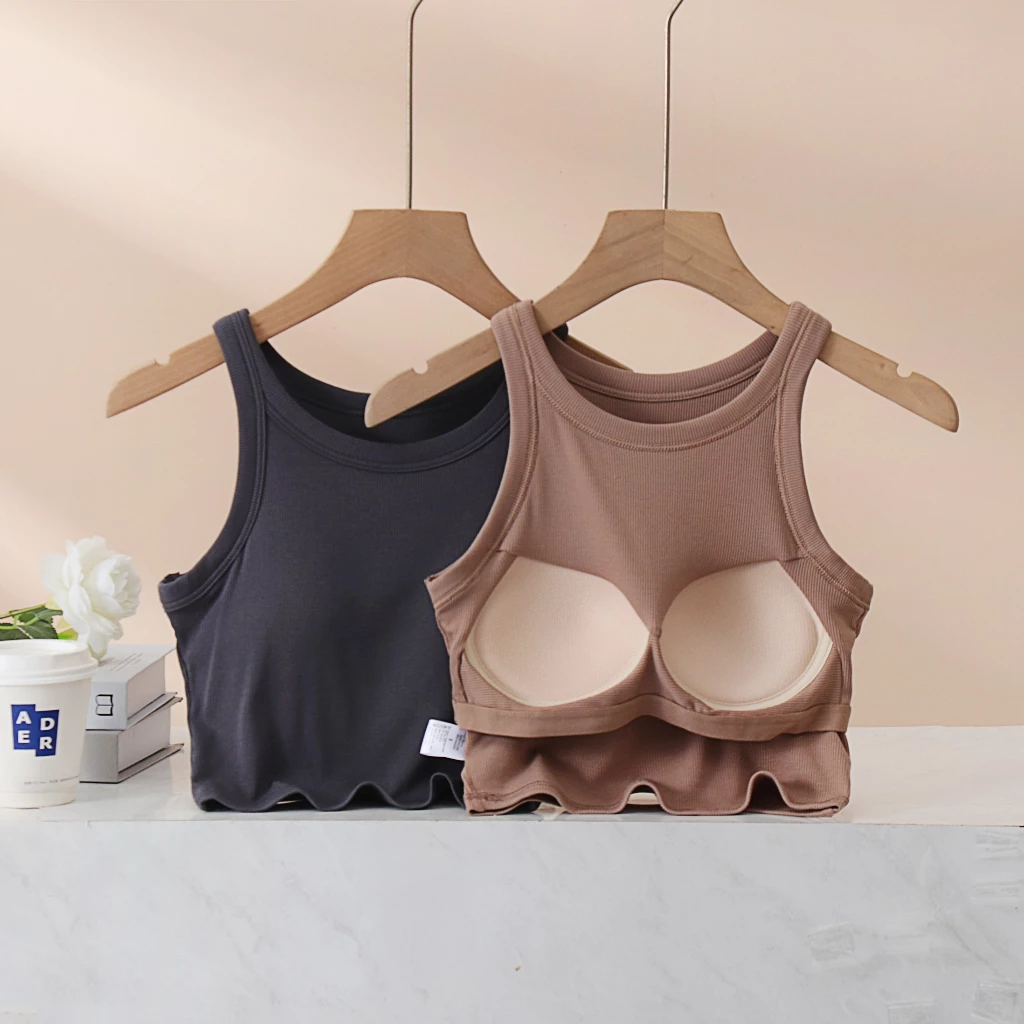 LA029 ÁO CROPTOP, ÁO BA LỖ CÓ ĐỆM MÚT, chất liệu coton co giãn tốt, thoáng mát, phong cách trẻ trung năng động.