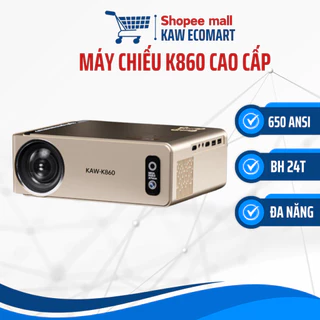 Máy Chiếu Mini KAW K860 Tự Động Lấy Nét, Tự Động Căn Chỉnh, Hỗ Trợ 4K, Độ Phân Giải Full HD