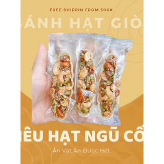 Bánh thuyền mix hạt ngũ cốc siêu hạt Bánh ăn kiêng ít đường hỗ trợ giảm cân