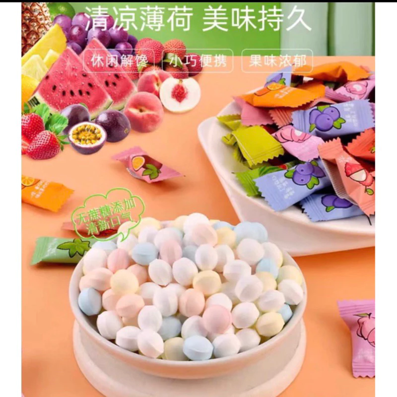 kẹo ngậm trái cây mát lạnh 100g mix 12vị mới