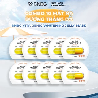 Combo 10 Mặt Nạ Dưỡng Trắng Da BNBG Vita Genic Whitening Jelly Mask 30mlx10