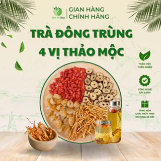 Trà đông trùng 4 vị thảo mộc Tana trà túi lọc dưỡng da giảm tiết bã nhờn giúp da tươi sáng