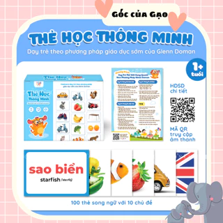 BỘ THẺ HỌC THÔNG MINH FLASHCARD CHUẨN GLENN DOMAN GIÁO GIỤC SỚM CHO BÉ TỪ 0 - 6 TUỔI - LALALA BABY