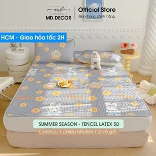 Chiếu điều hòa cao su non Latex 5D nhập khẩu cao cấp MD.DECOR - BEDDING kích thước M6 M8