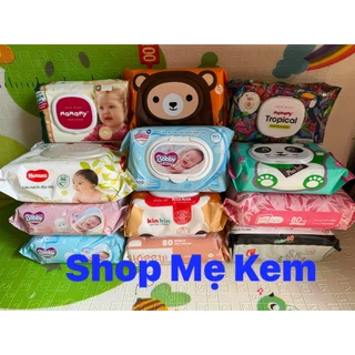 Tổng hợp Khăn Ướt cho Bé: Bobby, Mamamy, Agi, Huggies, Kinkin, Lotte, Happy Kids, Gumi, Ecobi,...