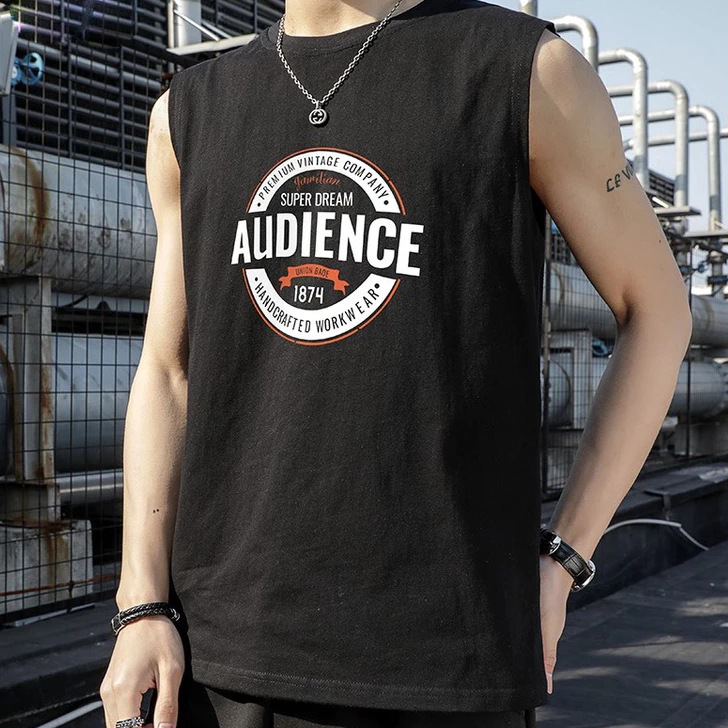 Áo 3 Lỗ Nam HappyFamily Mát Mẻ Thoải Mái Họa Tiết Audience Chất Cotton 100 Cao Cấp