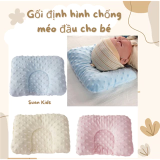 Gối Chống Bẹt Đầu, Gối Chống Méo Đầu Cho Bé Sơ Sinh Loại Gối Lõm Hình Chữ U Suan Kids Cho Trẻ Sơ Sinh