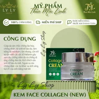 Kem Face Collagen New (20gr) Thảo Mộc Linh giúp trắng da, se khít lỗ chân lông, dưỡng ẩm, ngăn ngừa lão hóa