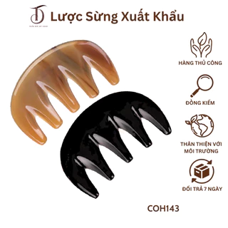 Lược Sừng HAHANCO [COH143] 5 Răng Lược Mát Xa Đầu Giúp Lưu Thông Máu