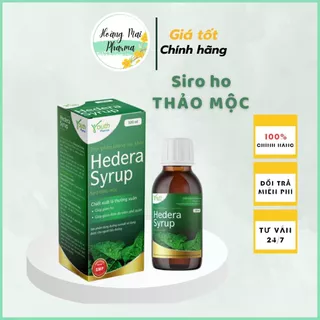 Siro ho HEDERA SYRUP siro ho thảo dược chiết xuất Lá thường xuân hỗ trợ giảm ho bảo vệ họng bé.