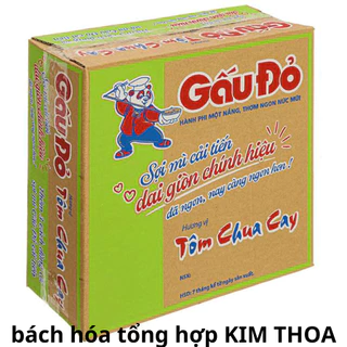 Mì Gấu Đỏ tôm chua cay thùng 30 gói * 63g. DATE luôn mới