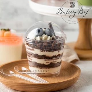 Ly Nắp Cầu Chữ Lesbons Đựng Tiramisu, Mousse (LC-7770 Chữ | Set 50)