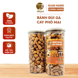 BÁNH ĐÙI GÀ PHÔ MAI CAY, SNACK ĐÙI GÀ SẤY PHÔ MAI SẤY GIÒN HŨ 350gr TôTô food