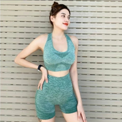Bộ đồ liền mạch, co giãn cao, bó sát tập yoga dành cho nữ lưng cao kiểm soát bụng đào mông