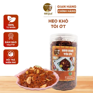 Khô heo tỏi ớt ,Khô Heo Cháy tỏi thơm ngon, mềm ngọt hũ 250g, 400g | Ăn vặt TôTô Food