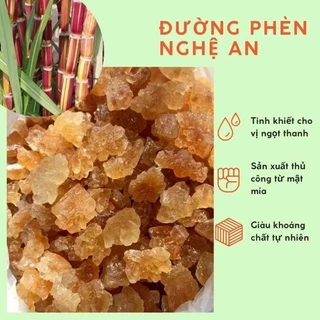 Đường Phèn Mật Mía Nghệ An, 100% Sản Xuất Thủ Công, Tinh Khiết & Ngọt Thanh & Thơm Dịu, An Toàn Sức Khỏe.