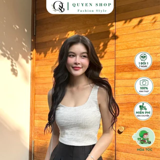 Áo 2 Dây Croptop Bảng To Dáng Ôm Thời Trang QS QUYEN SHOP