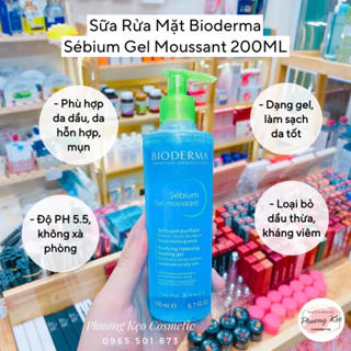 Sữa rửa mặt Bioderma Gel Moussant 200ml