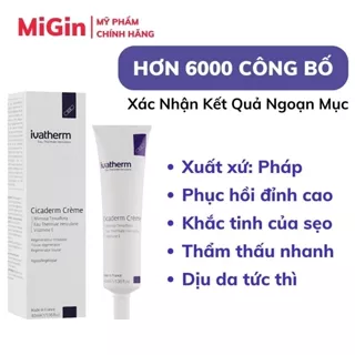 Kem Dưỡng Phục Hồi Da Cicaderm Ivatherm Tái Tạo Da và Ngăn Ngừa Sẹo