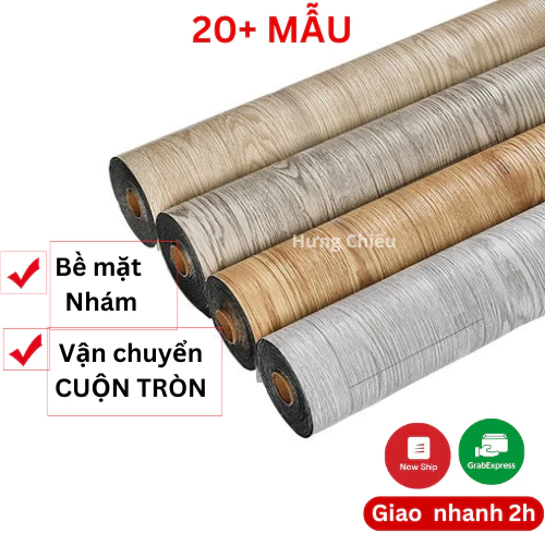 Thảm trải lót sàn simili vân gỗ , tấm simili dán sàn giả gỗ nền nhựa pvc nhám chống trượt - Hưng Chiếu ED23