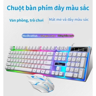 Bộ bàn phím và chuột chơi game có dây dành cho game thủ và văn phòng Bộ bàn phím và chuột có đèn LED