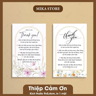 [ Sẵn ] Combo 100 Card Thank You, Cảd Cảm ơn Khách hàng in 1 Mặt, Thiệp Cảm Ơn