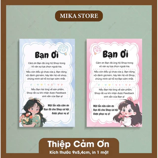 [ SẴN ] Combo 100 Thiệp Cảm Ơn, Card Cảm Ơn Khách Hàng, Card Thank You