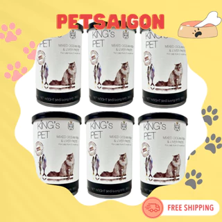 [GIÁ HỦY DIỆT] COMBO 6 LON PATE KING'S PET CHO CHÓ MÈO