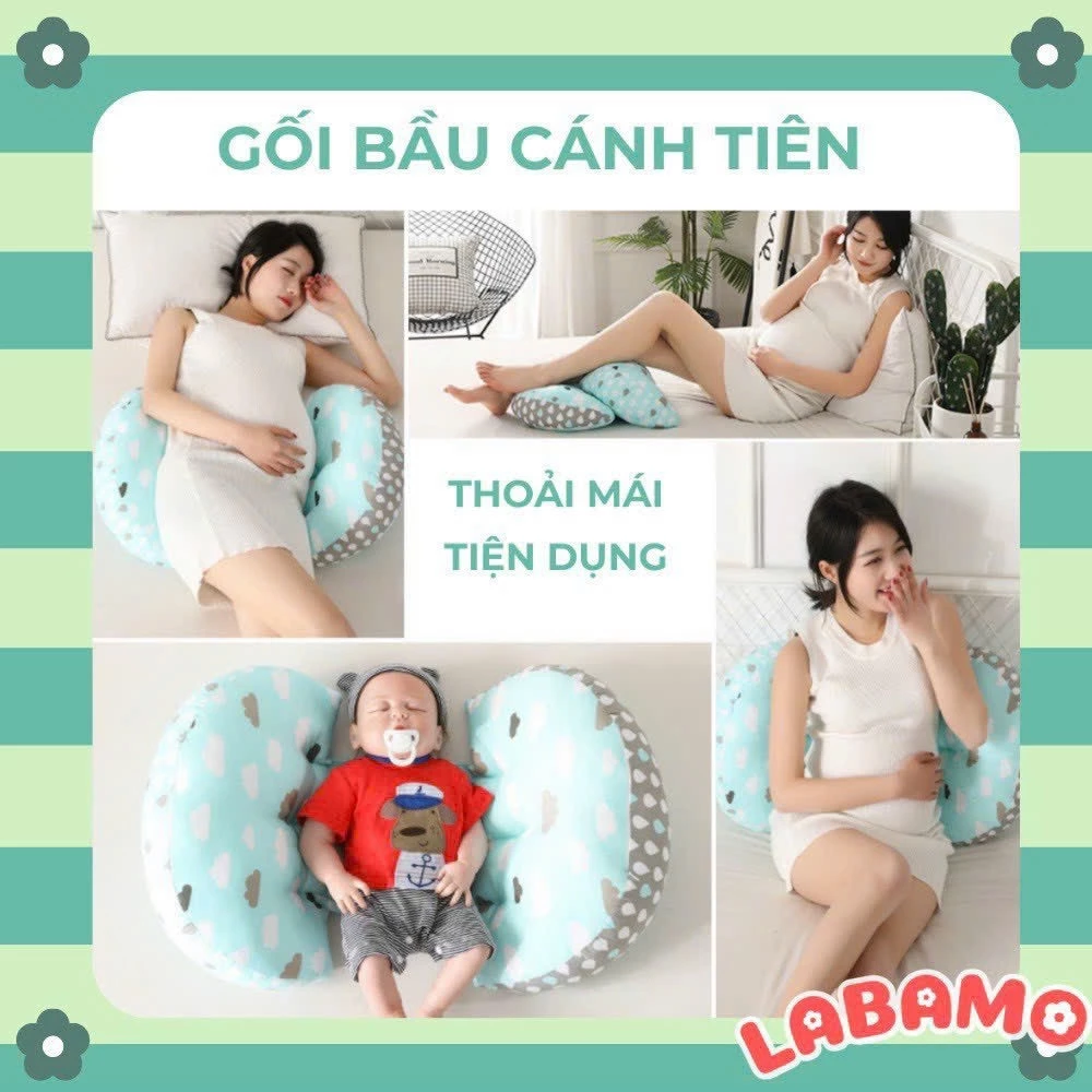 Gối bầu cánh tiên, gối bà bầu hỗ trợ ngủ ngon giảm đau lưng