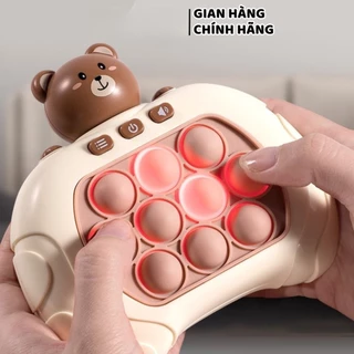 Đồ chơi Pop it thế hệ mới - máy điện tử chơi game Pop it giải trí bấm nút theo đèn nhạc với nhiều level