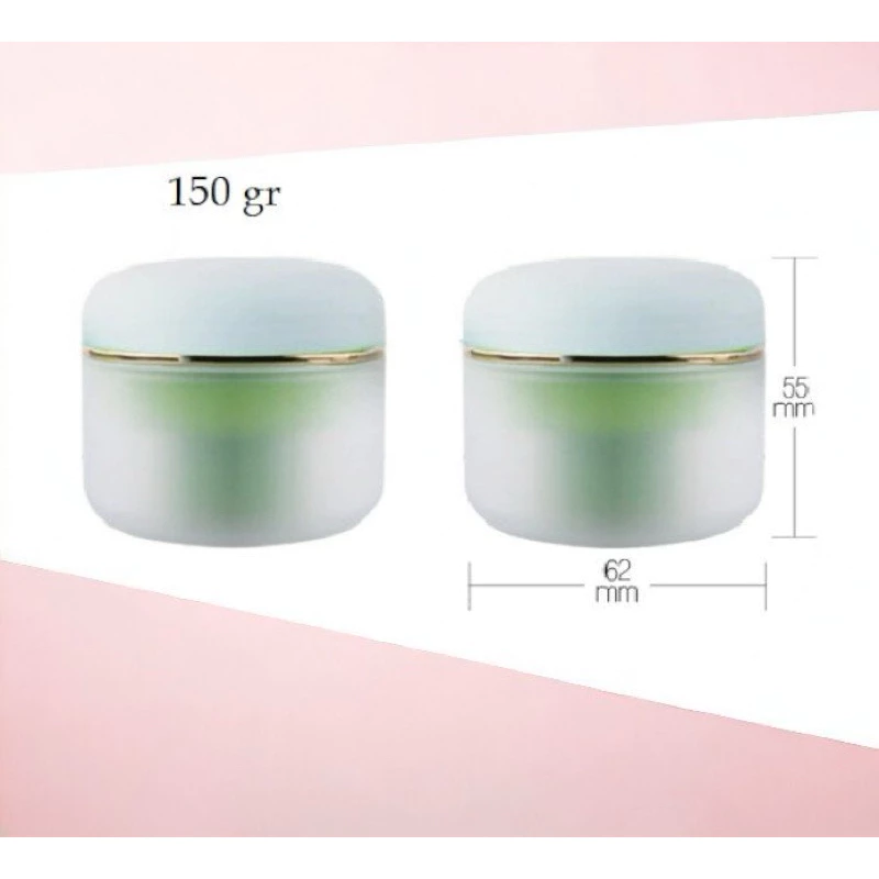 Hũ Đựng Kem Body 150g Nhựa PET Nắp Vàng Đựng Mỹ Phẩm Mẫu Thử