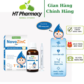 NovoZinC Drops kẽm hữu cơ nhỏ giọt giúp ăn ngon, tiêu hoá tốt và tăng sức đề kháng (Lọ 15ml)