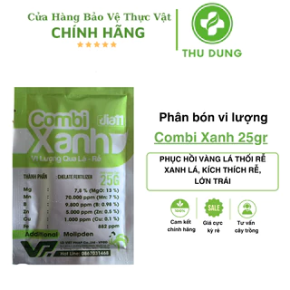 Phân bón vi lượng Combi Xanh Jia11 Gói 25g Mướt Lá, Xanh Lá